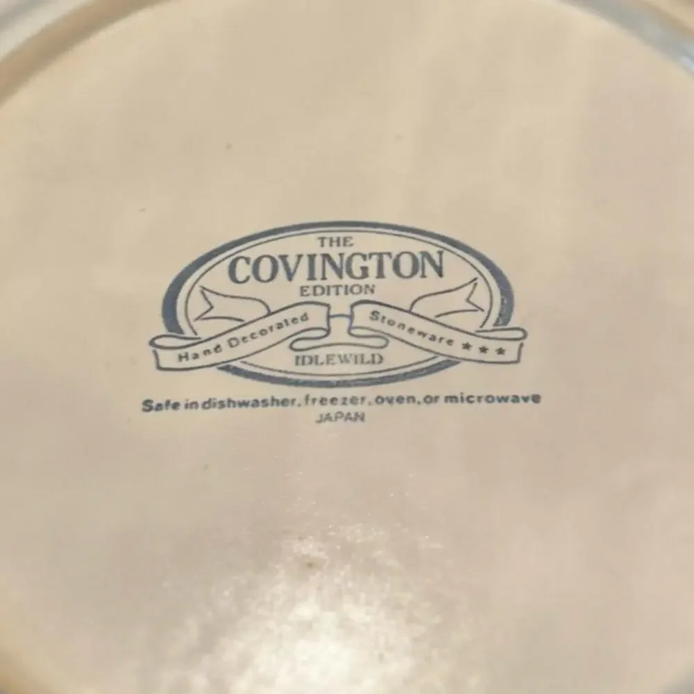 The Covington Edition Idlewild Dinner‎ Plates Cream Set 4 Vintage Cottagecore